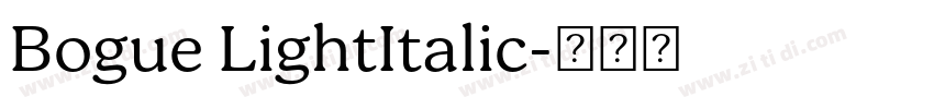 Bogue LightItalic字体转换 Bogue LightItalic字体转换